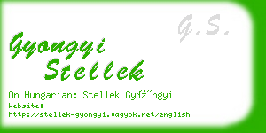 gyongyi stellek business card